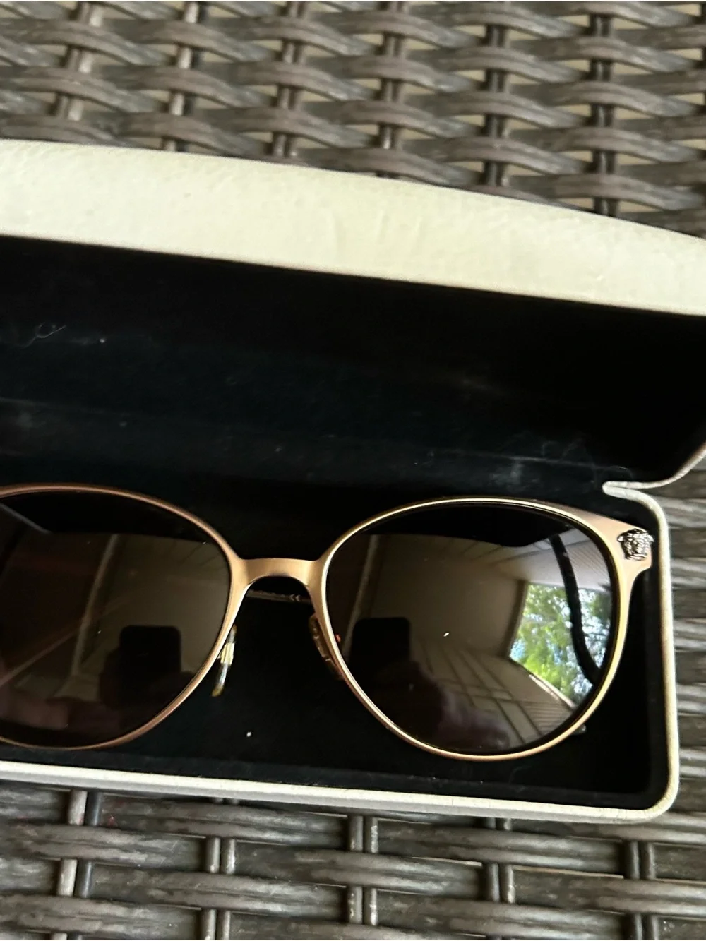 Versace rose gold sunglasses as is
